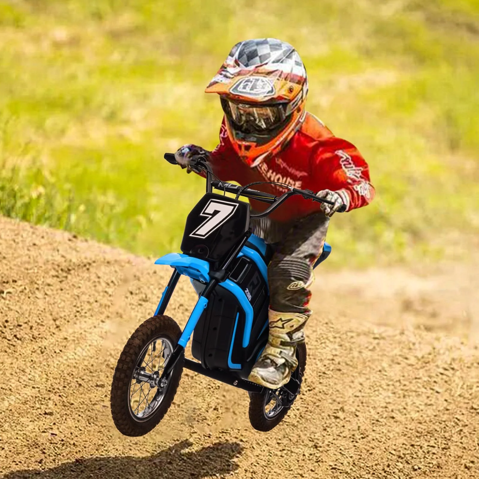 350W Electric Kids Dirt Bike with 24V Battery, 14 MPH, Ages 8-14 - Image 5