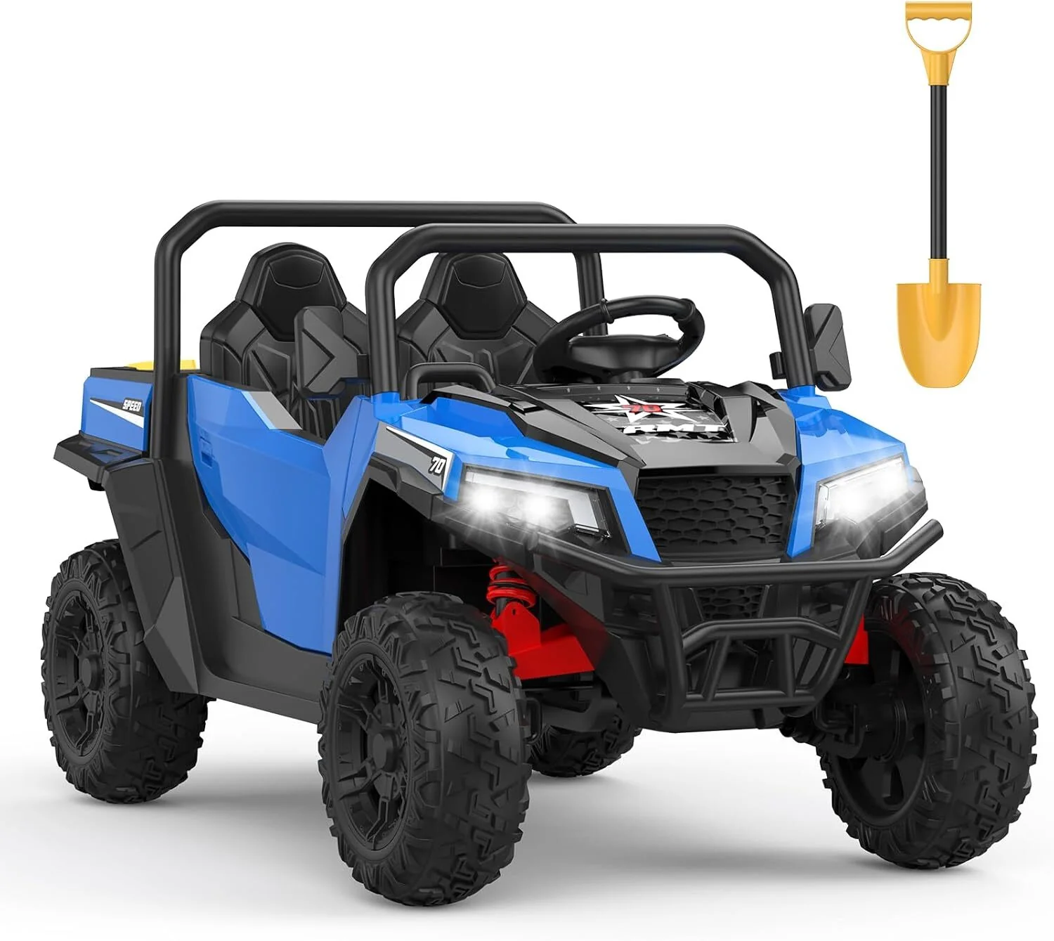 24V Kids Ride-On Electric Dump Truck with Functional Dump Bed and Extra Shovel Toy - Image 13