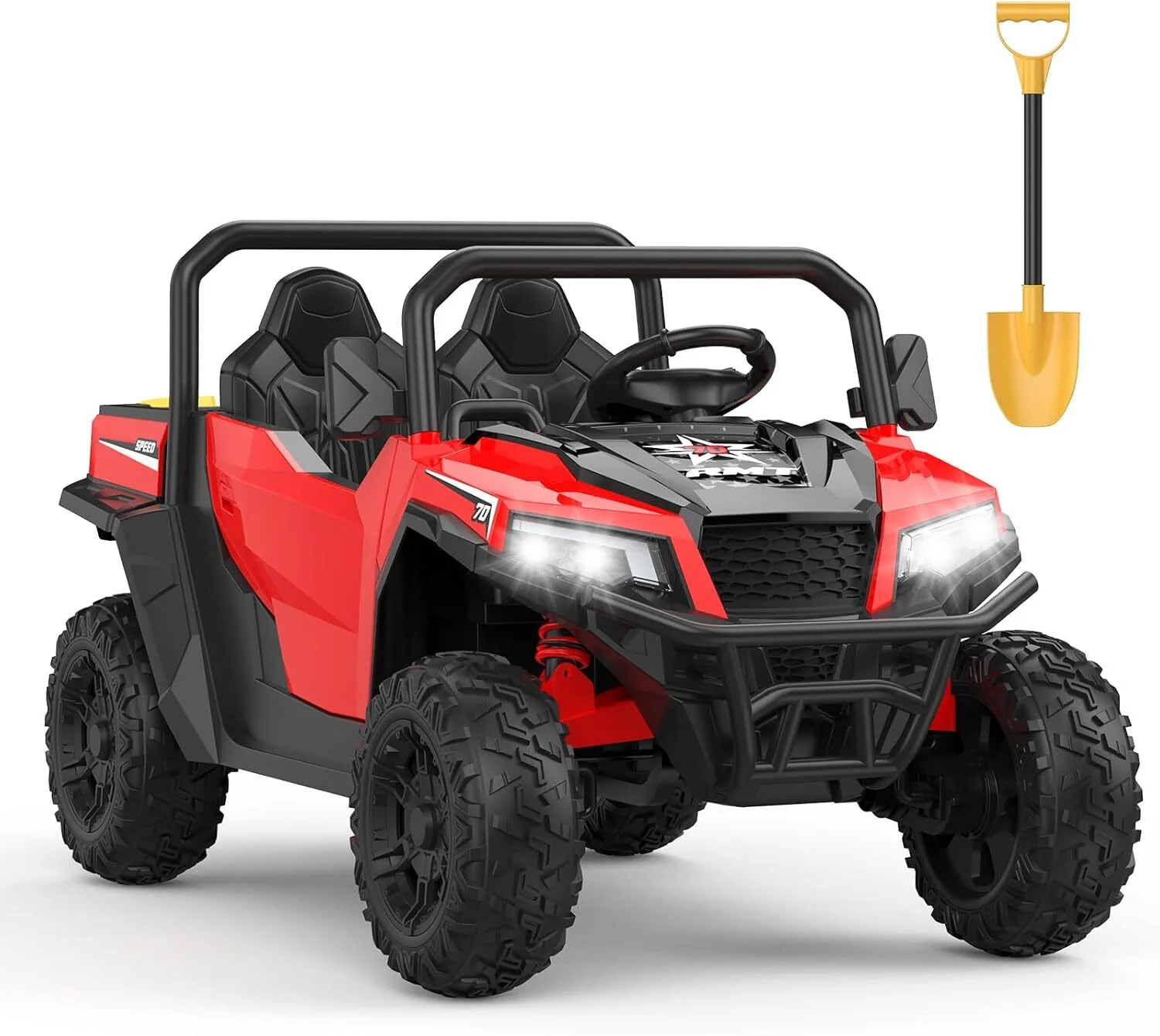 24V Kids Ride-On Electric Dump Truck with Functional Dump Bed and Extra Shovel Toy - Image 19