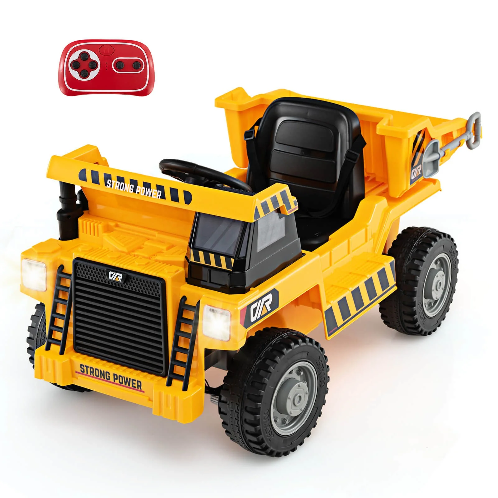 Kids Ride-On Dump Truck with Wireless Connection, Music, LED Lights, and Soft Start - Image 11