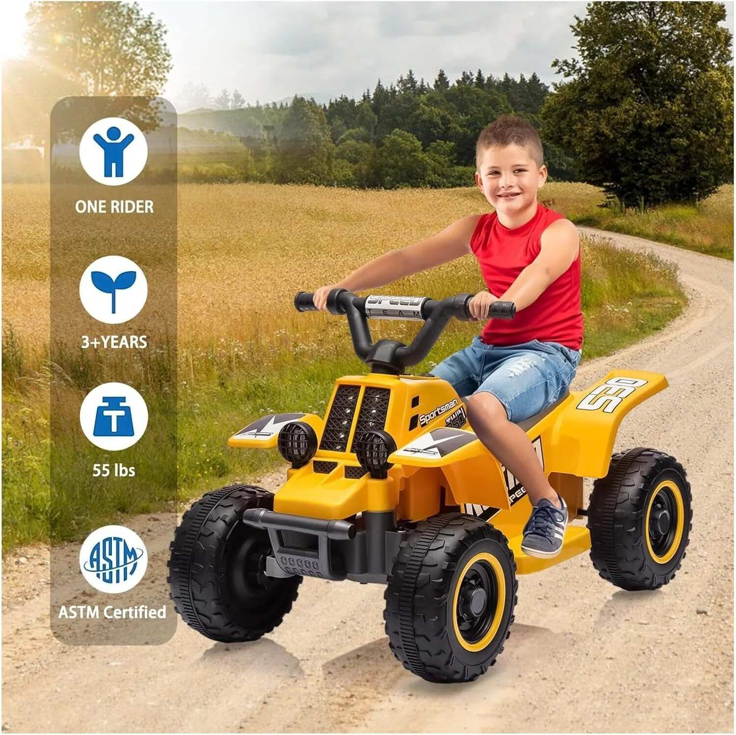 Electric Kids Ride-On ATV Quad Bike Battery Powered with 2 Speeds - Image 5
