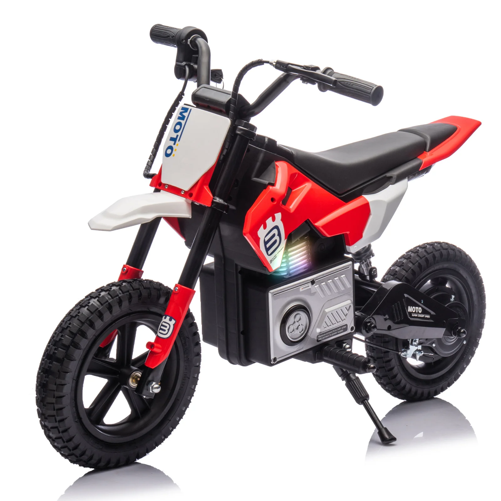 Electric Kids Ride-On Motocross Bike 24V 200W Hub Motor with Adjustable Speed Red - Image 14