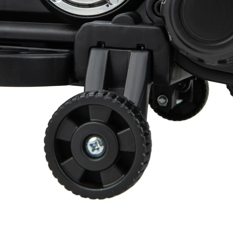 Kids Electric Ride-On Motorcycle with LED Headlight and Training Wheels - Image 12