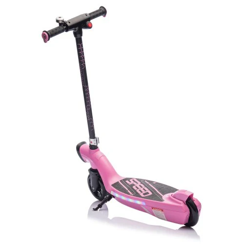 Kids Ride-On Electric Scooter with Kickstand, Bell, and Colorful LED Lights - Image 5