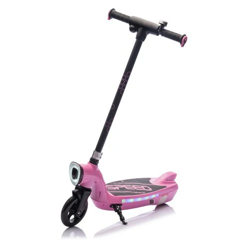 Kids Ride-On Electric Scooter with Kickstand, Bell, and Colorful LED Lights - Image 8