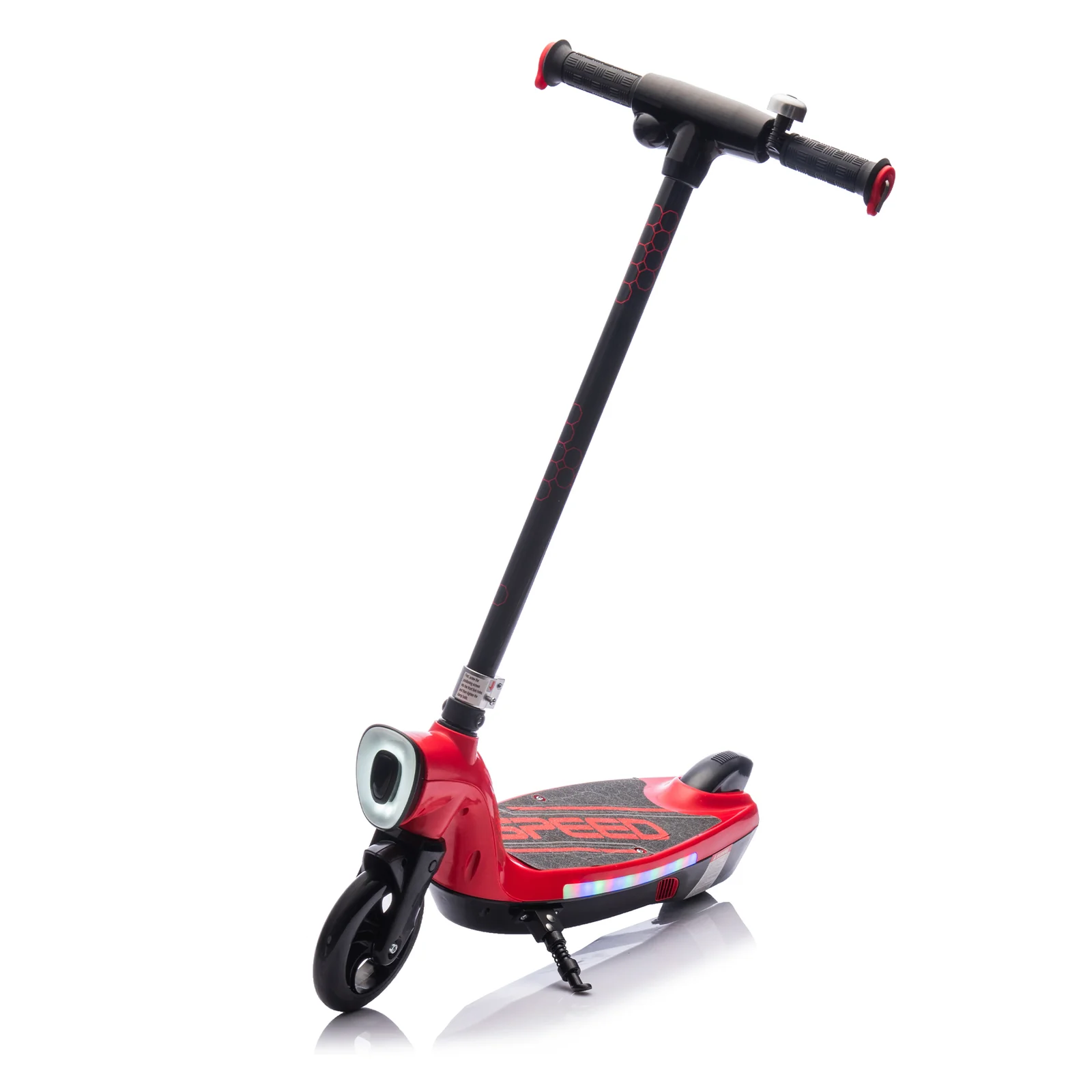 Kids Ride-On Electric Scooter with Kickstand, Bell, and High Speed
