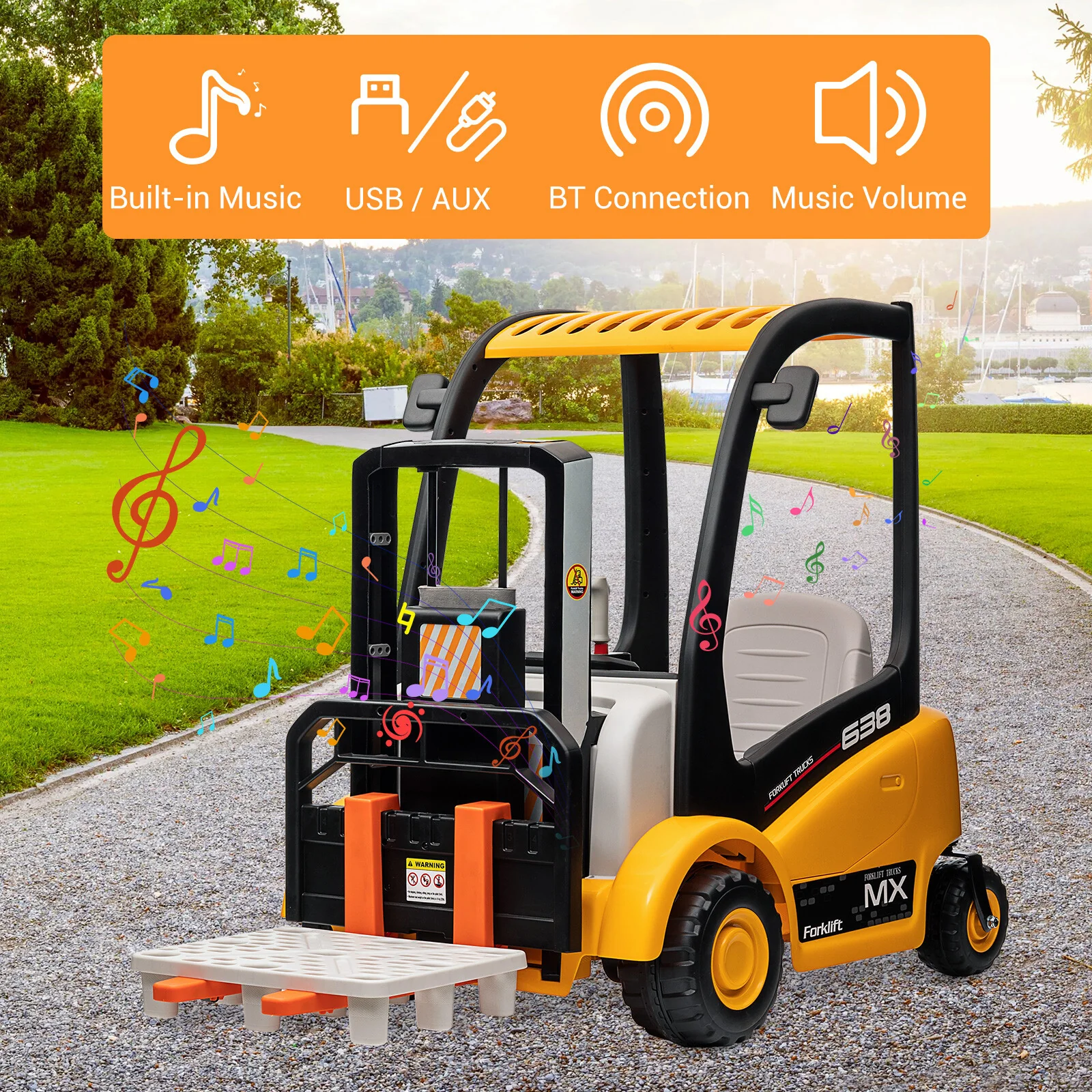 12V Electric Ride-On Excavator for Kids with Remote Control Battery-Powered Vehicle - Image 2