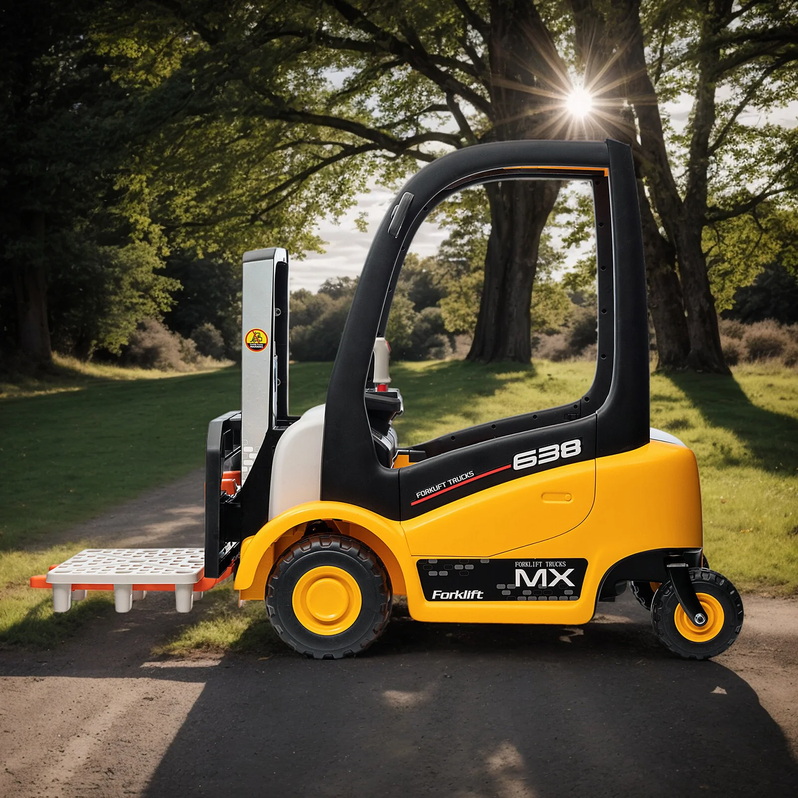 12V Electric Ride-On Forklift for Kids with Battery and Remote Control - Image 13