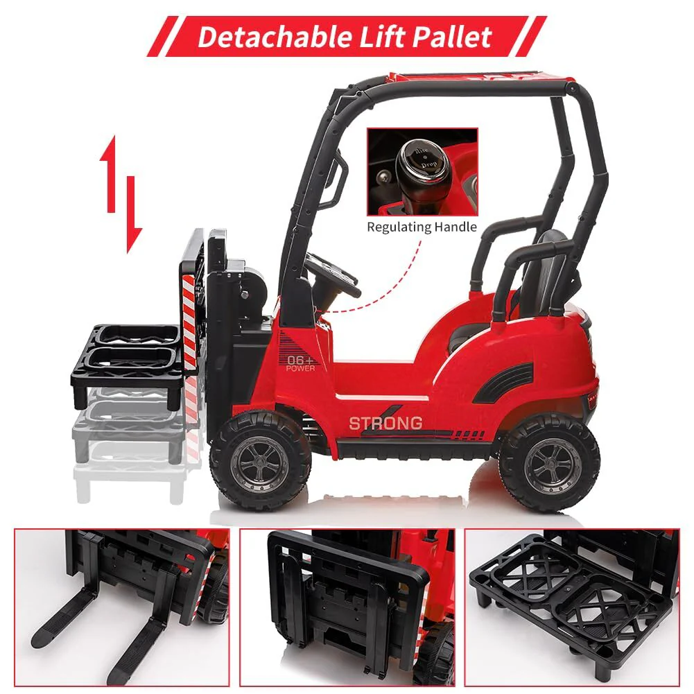 12V Electric Ride-On Forklift Toy for Kids with Remote Control - Image 3