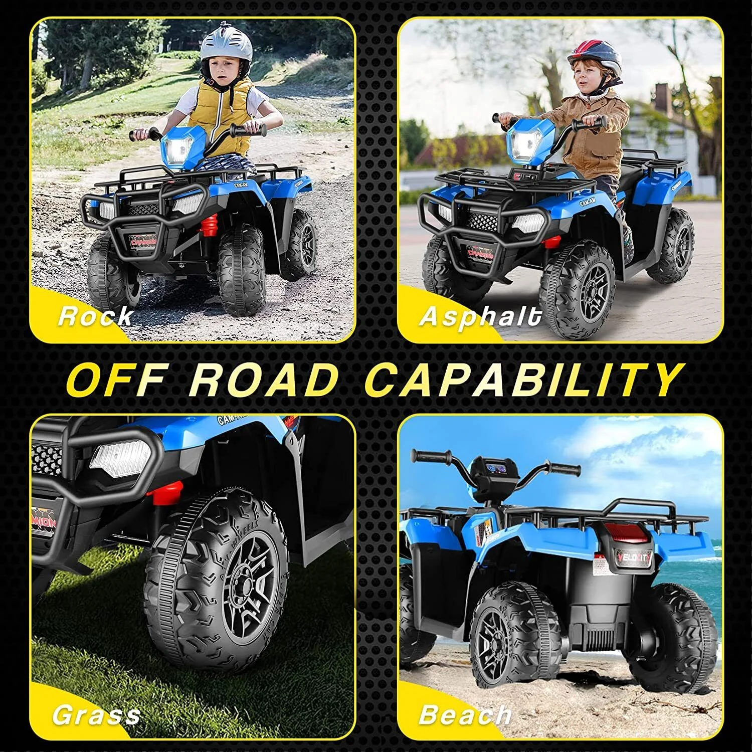 Kids Ride On Jeep Truck with Remote Control, MP3 Player, LED Lights, and 3 Speed Options - Perfect Gift for Children (24V/12V) - Image 111
