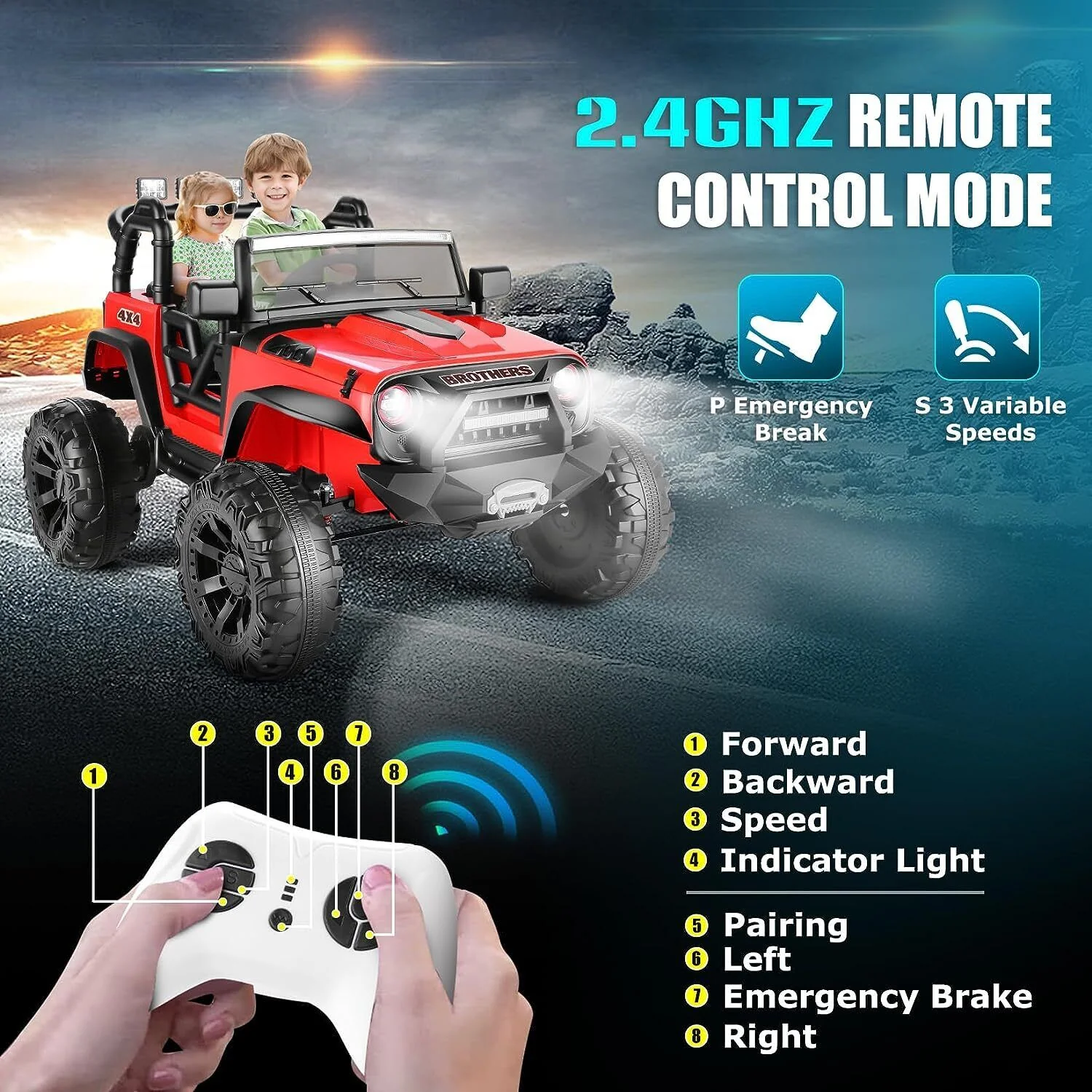 Kids Ride-On Lamborghini Electric Car with Remote Control - 24/12V - Image 91