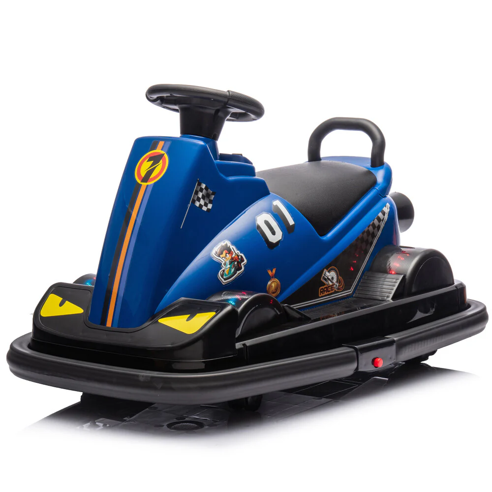 Kids Ride-On Motorized Bumper Car with Integrated System and 360-Degree Rotation - Image 3