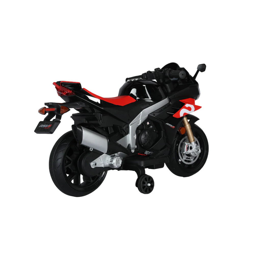 Electric Kids Ride-On Motorcycle with 2MPH Speed, Shock Absorbers, and Training Wheels - Image 6
