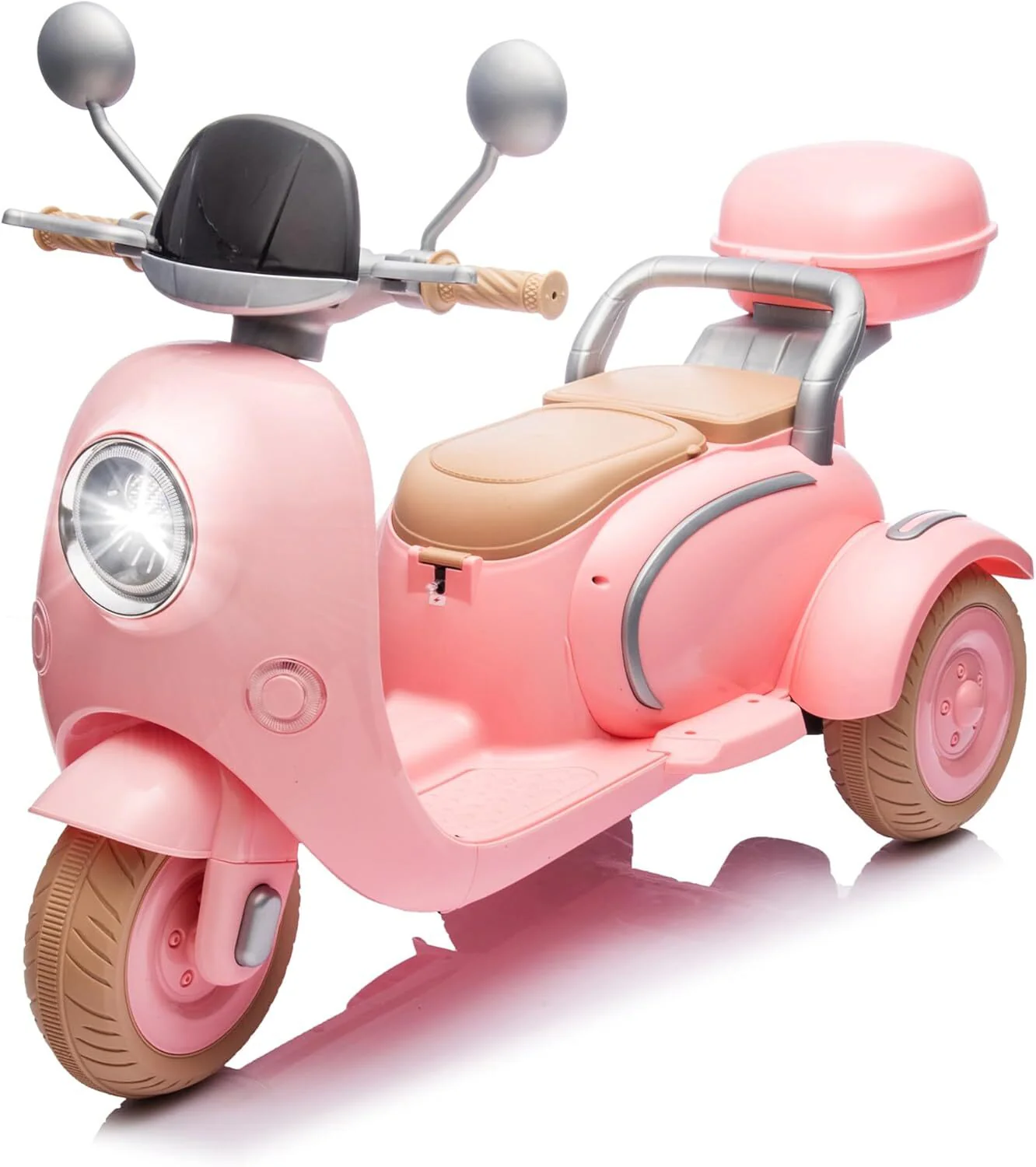 12V Electric 3-Wheel Ride-On Motorcycle for Kids with 1.9–3.1 MPH Speed - Image 2