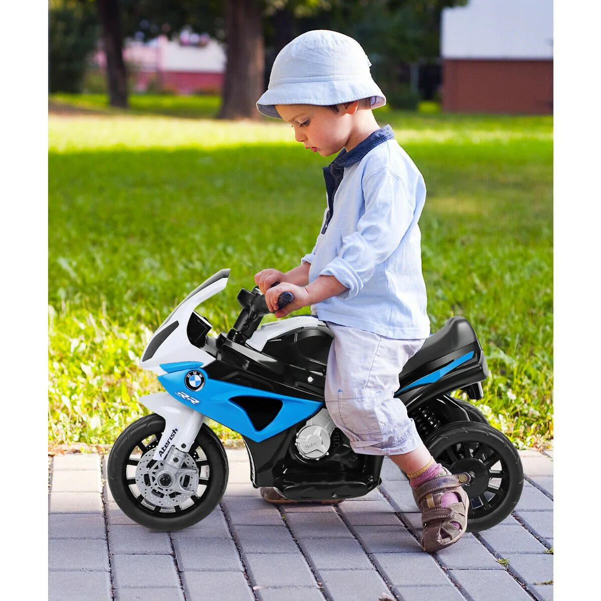 Kids Licensed 6V Electric 3-Wheel Ride-On Motorcycle Bicycle - Image 3