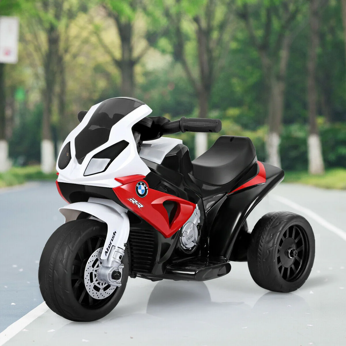 Children's Licensed 6V Electric BMW Ride-On Motorcycle with 3 Wheels - Image 4
