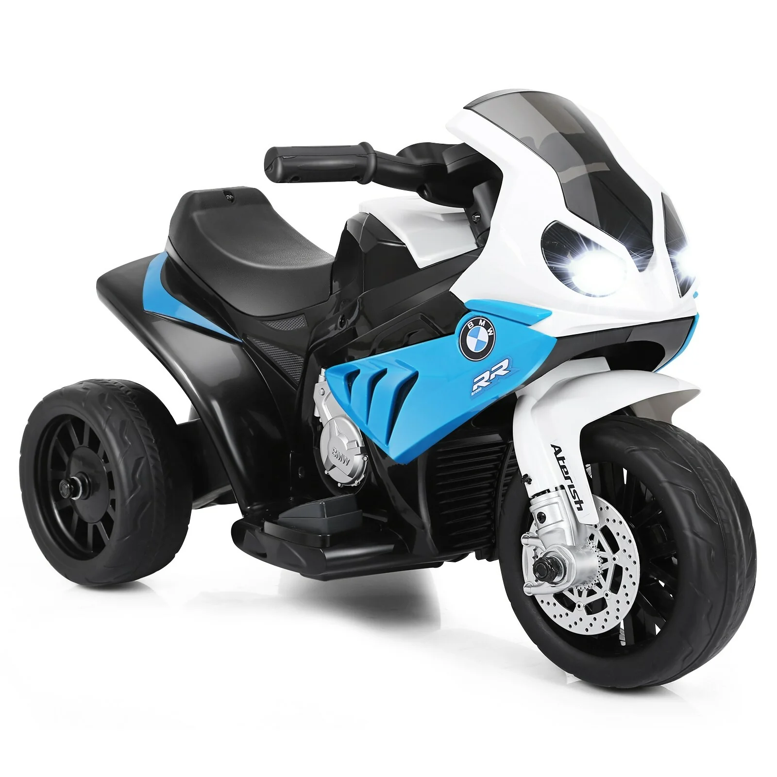 Licensed 6V Electric Kids Ride-On BMW Motorcycle with 3 Wheels, Music, and Lights - Image 13