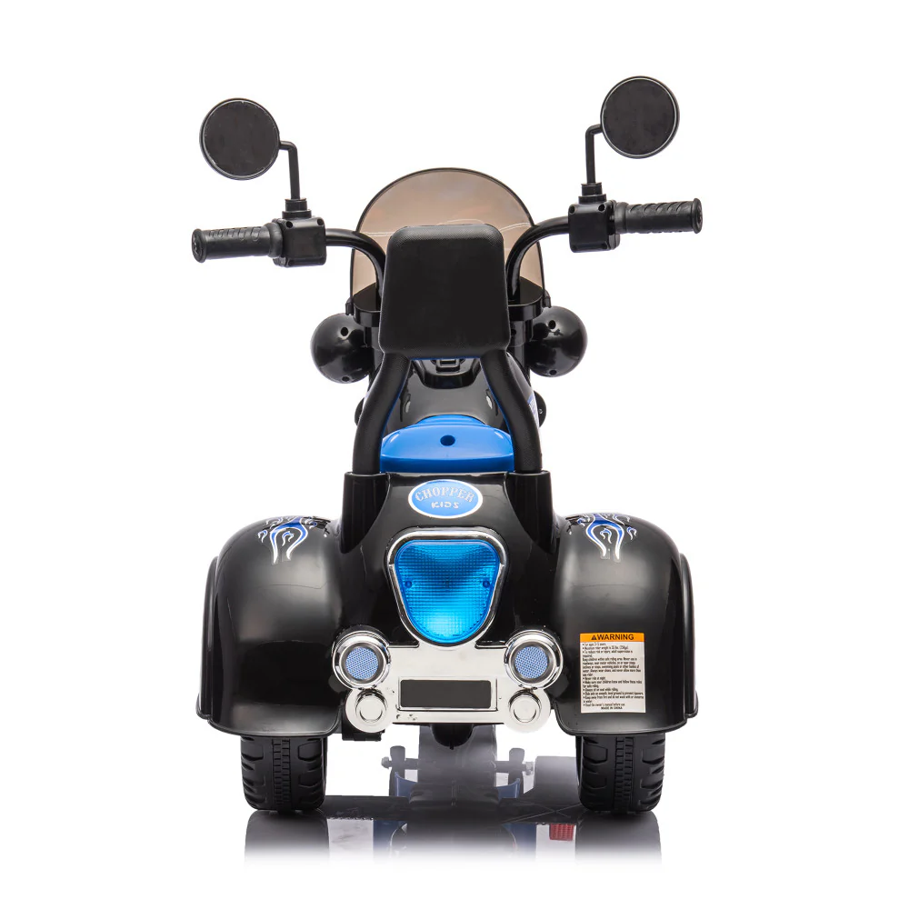 Kids 3-Wheel Ride-On Chopper Motorcycle Toy with LED Headlights and Horn - Image 11