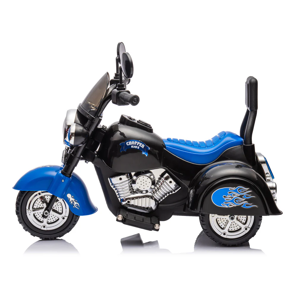 Kids 3-Wheel Ride-On Chopper Motorcycle Toy with LED Headlights and Horn - Image 12