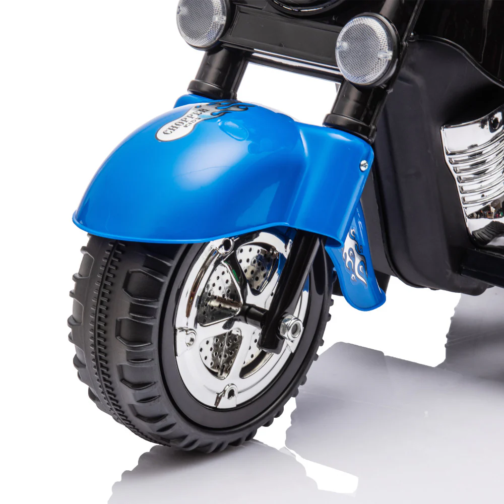 Kids 3-Wheel Ride-On Chopper Motorcycle Toy with LED Headlights and Horn - Image 15