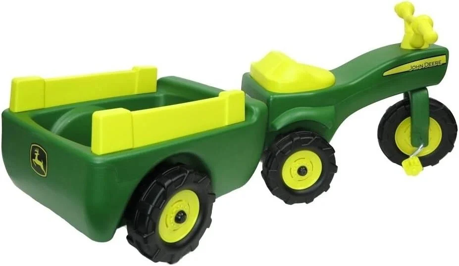Kids Pedal Tractor with Removable Trailer for Indoor and Outdoor Play - Image 4