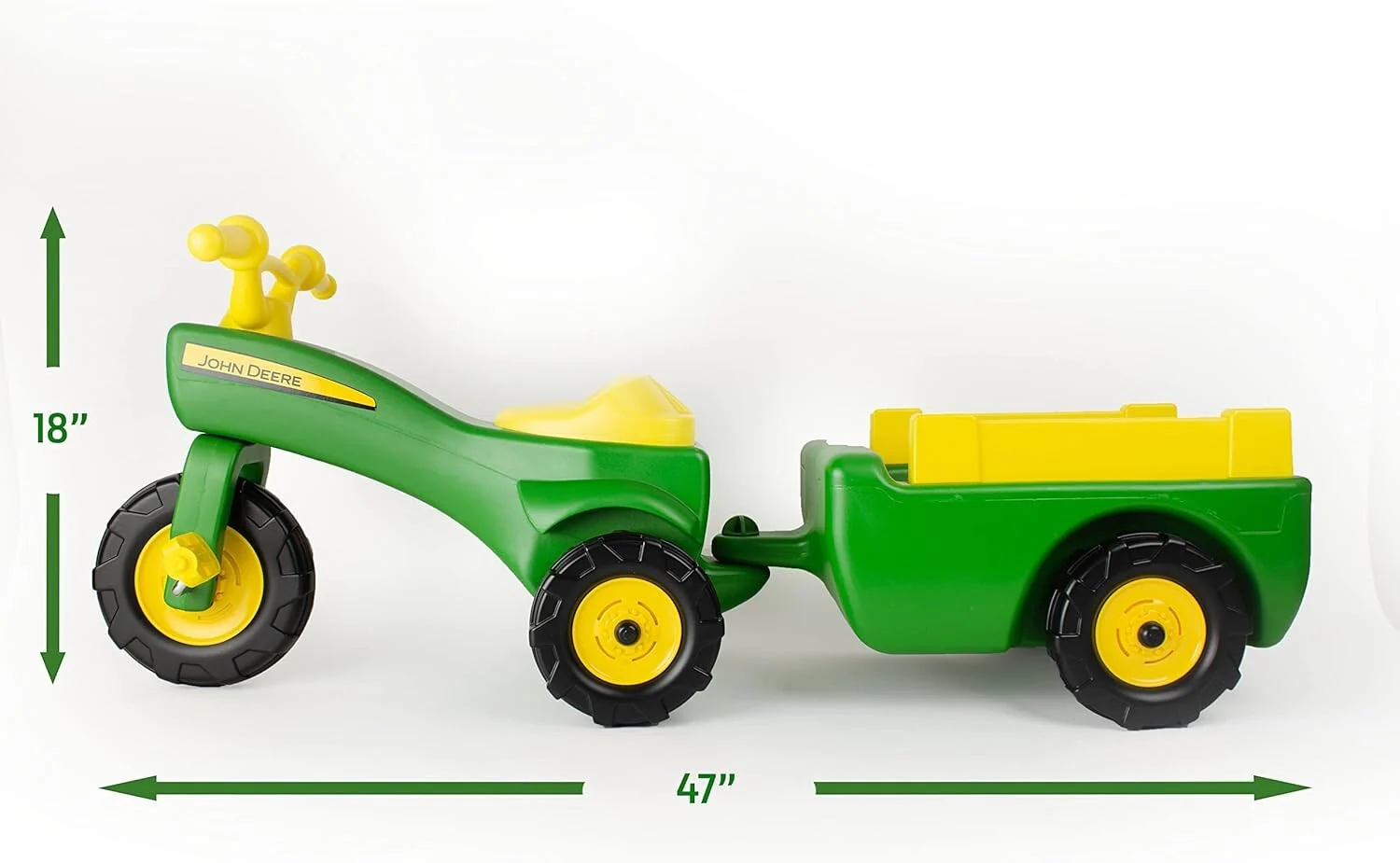 Kids Pedal Tractor with Detachable Trailer for Indoor and Outdoor Play - Image 4