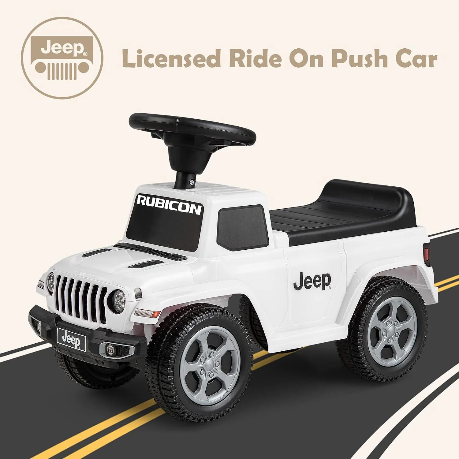 Licensed Jeep Foot-To-Floor Push Car for Toddlers - Image 4