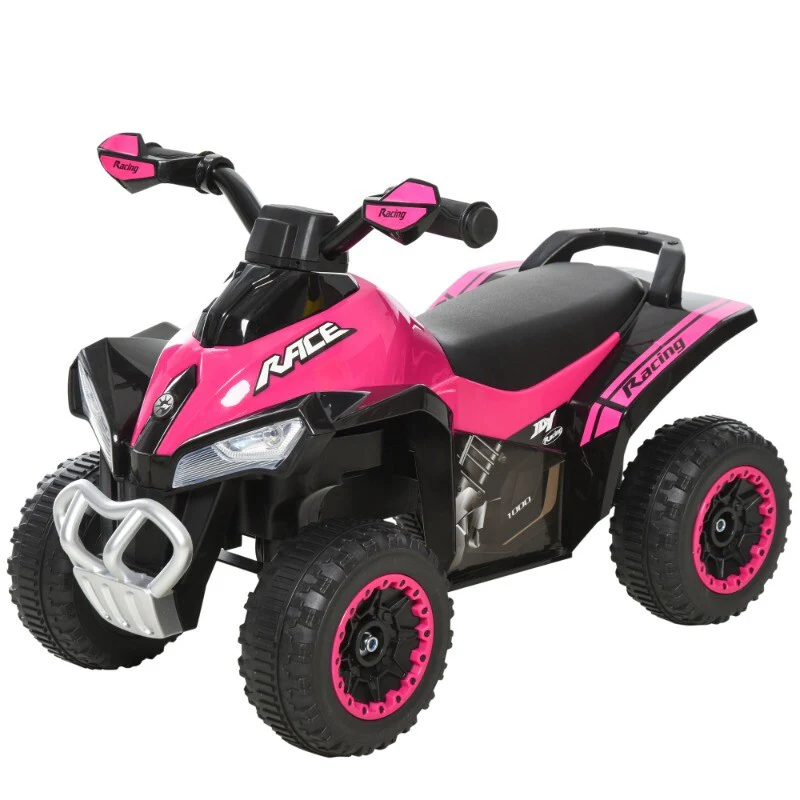 Pink Kids Ride-On Push Foot-to-Floor Sliding ATV Walker Toy Car Racer