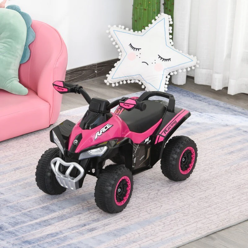 Pink Kids Ride-On Push Foot-to-Floor Sliding ATV Walker Toy Car Racer - Image 11