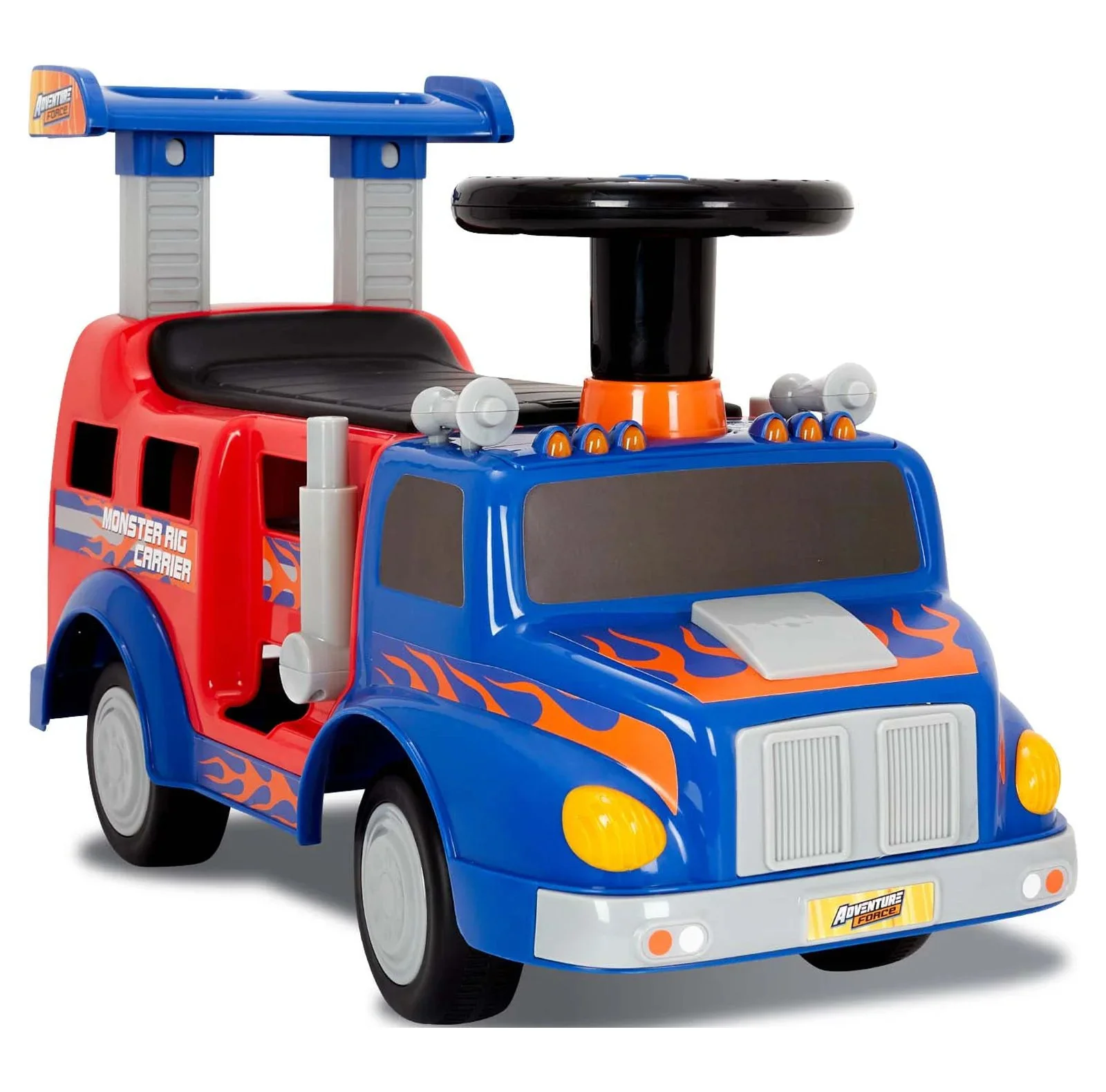 Adventure Force Monster Rig Ride-On Toy Carrier for Kids Ages 1-3 - Image 2