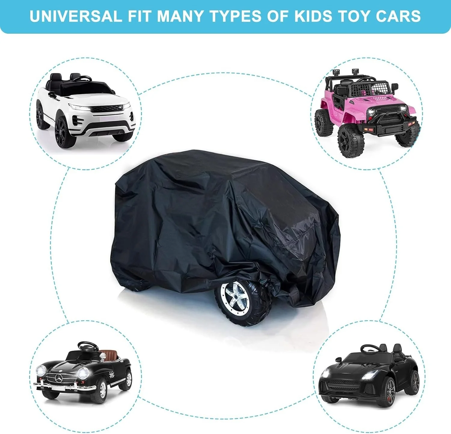 Universal Water-Resistant Outdoor Cover for Kids Ride-On Toy Car - Image 9