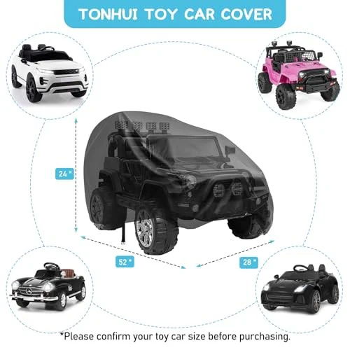 Weather-Resistant Cover for Kids Ride-On Toy Car, 52" x 28" x 24" - Image 6