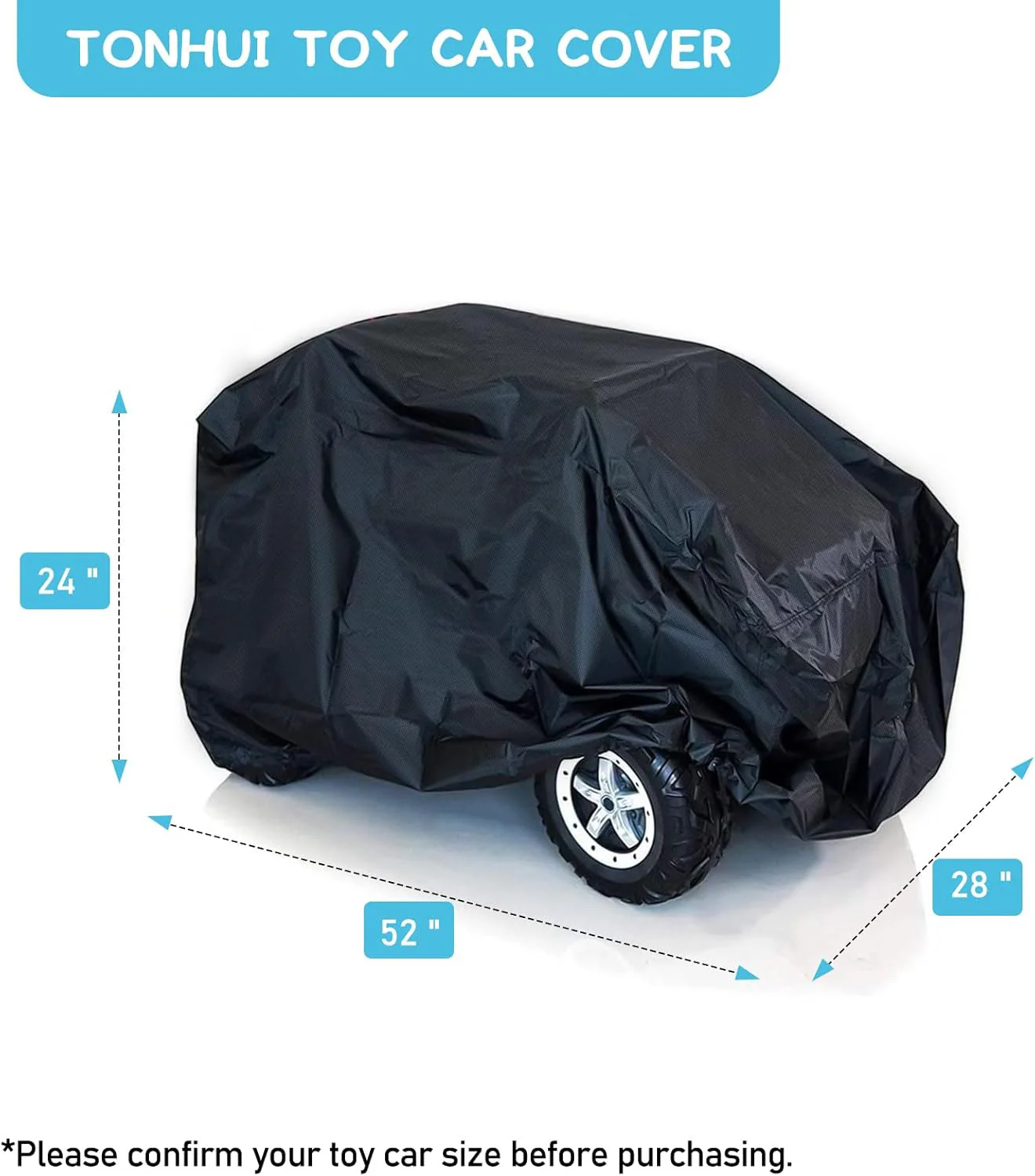 Kids Ride-On Toy Car Cover Outdoor Waterproof Protective Wrapper for Electric Vehicles - Image 4