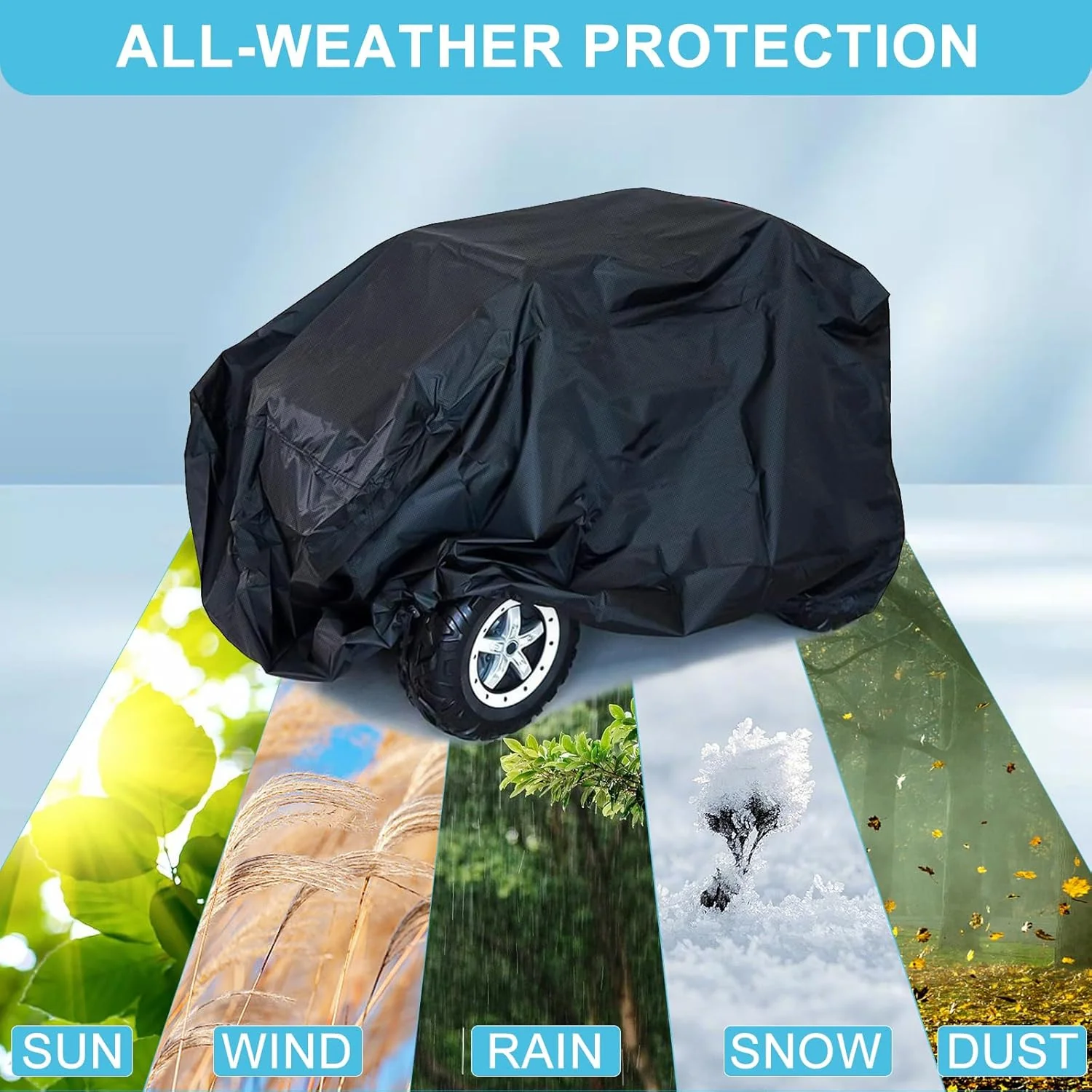 Kids Ride-On Toy Car Protective Outdoor Cover Water-Resistant for Electric Vehicles - Image 5