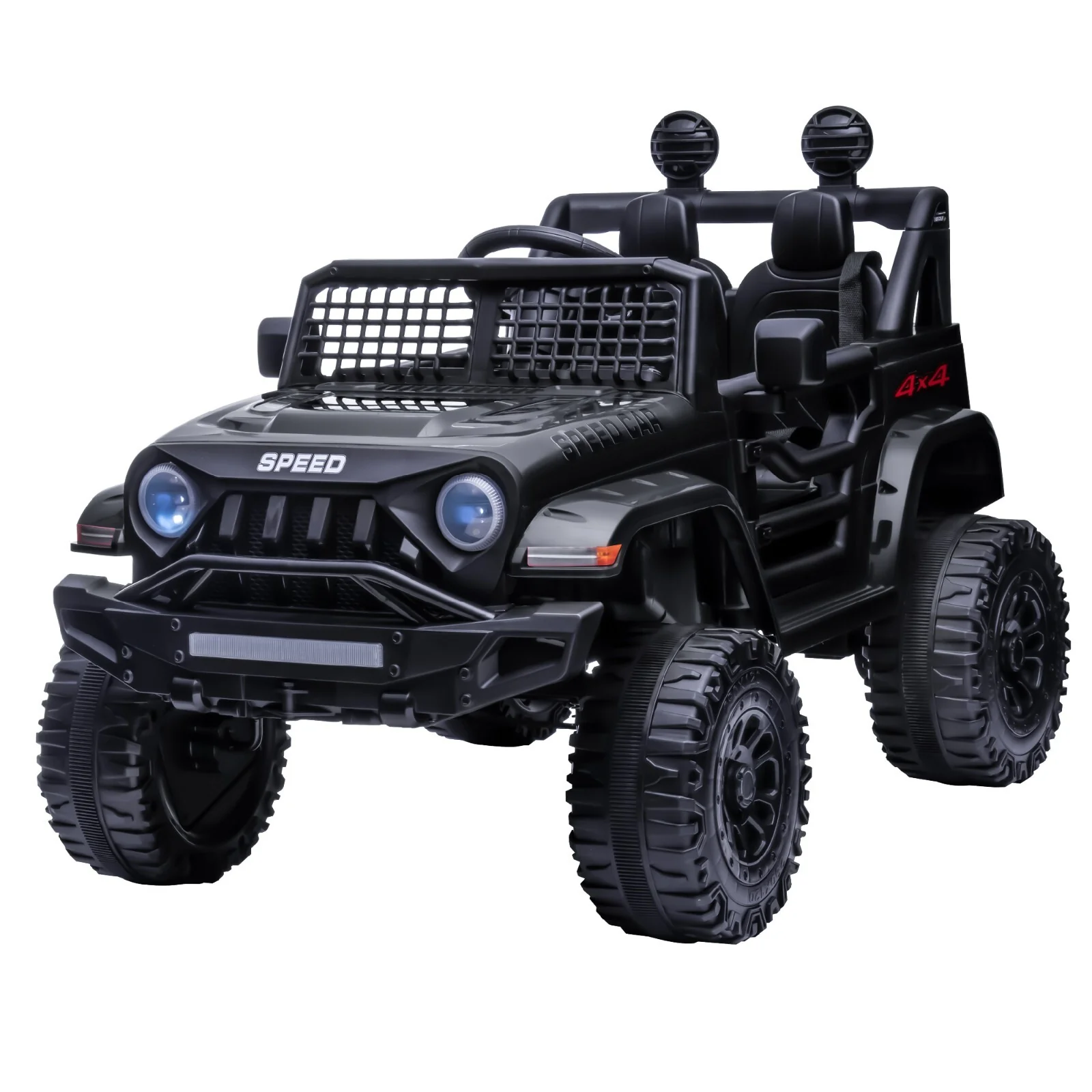 Electric 2-Seater Kids Ride-On Jeep Truck with Parental Remote Control and Power Wheels - Image 8