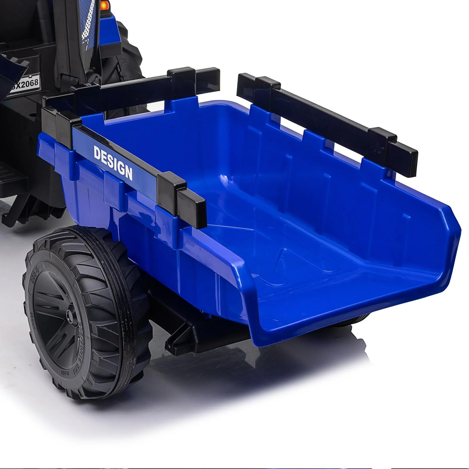 24V Electric Ride-On Tractor Toy for Kids with Trailer and Bulldozer Digger Attachments - Image 10