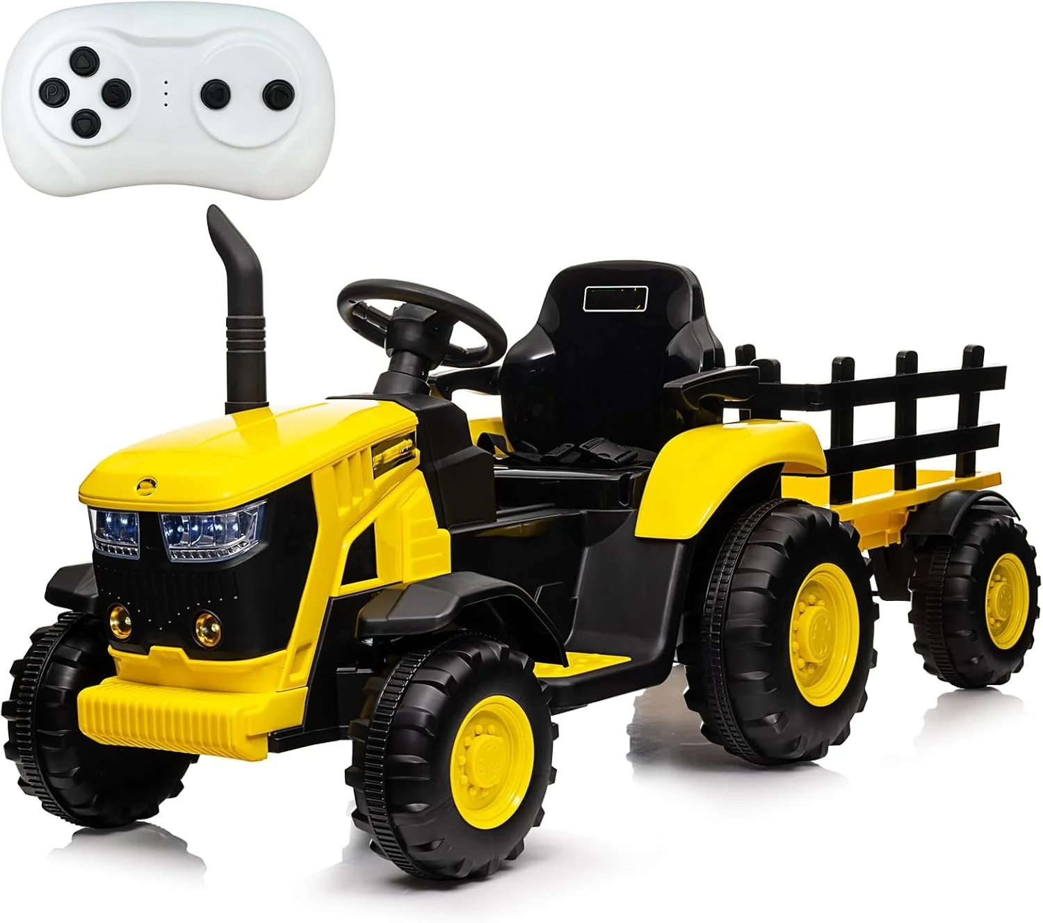 Electric Remote Control Ride-On Tractor Toy for Kids Battery Powered Vehicle - Image 3