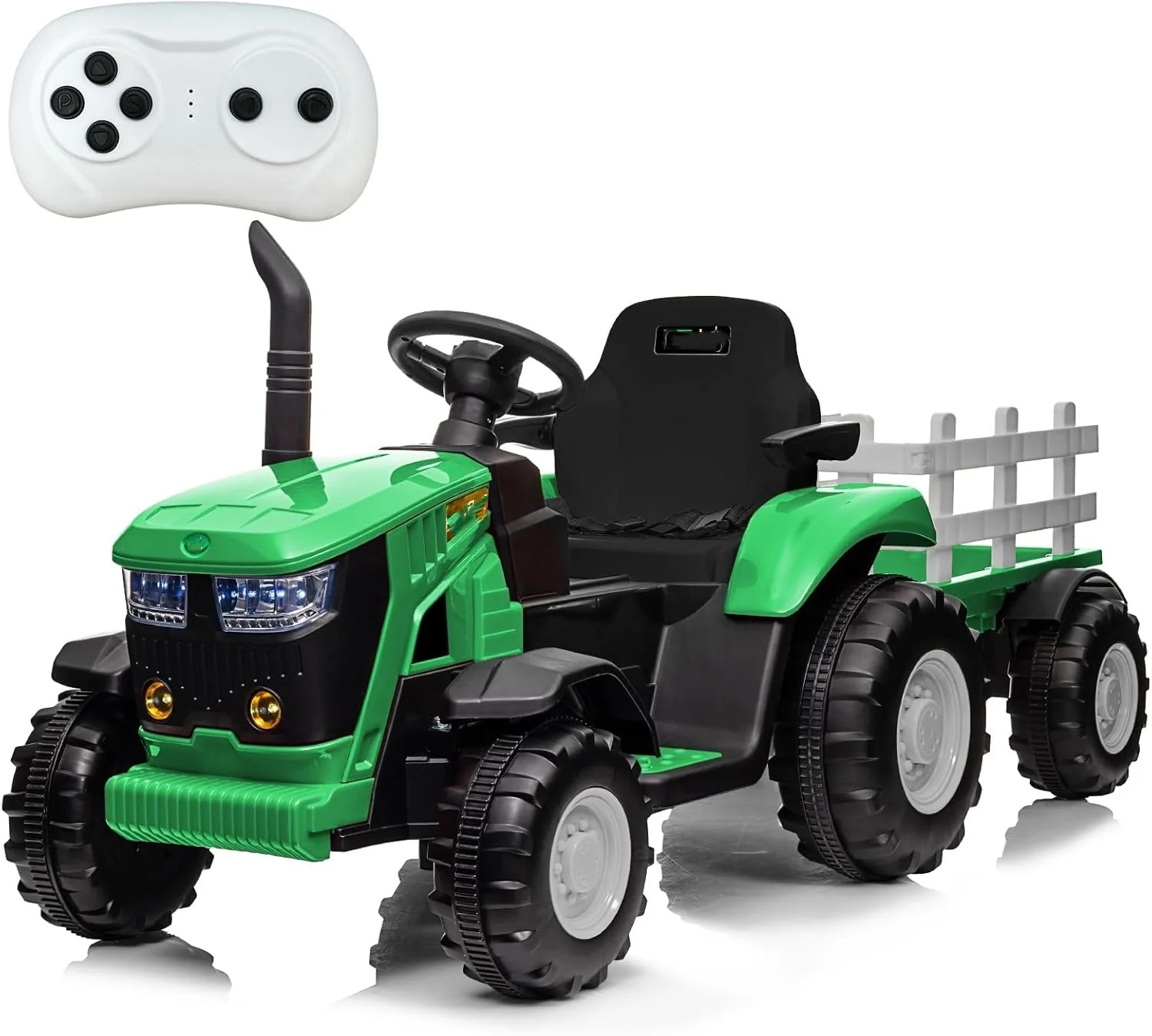 Electric Remote Control Ride-On Tractor Toy for Kids Battery Powered Vehicle - Image 4
