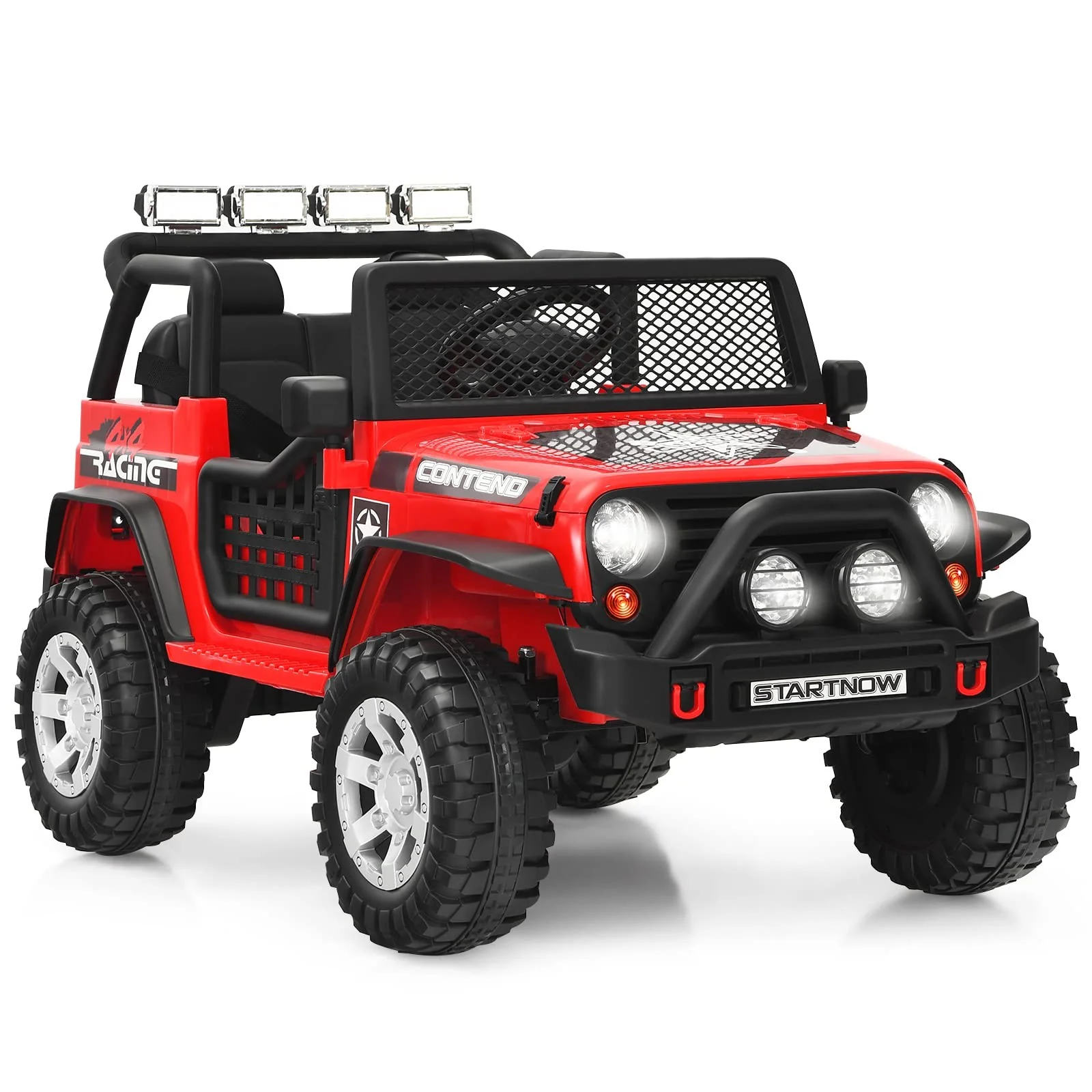 12V Kids Ride-On Truck Electric Toy Car with 2 Seats and Parental Remote Control Battery Powered - Image 9