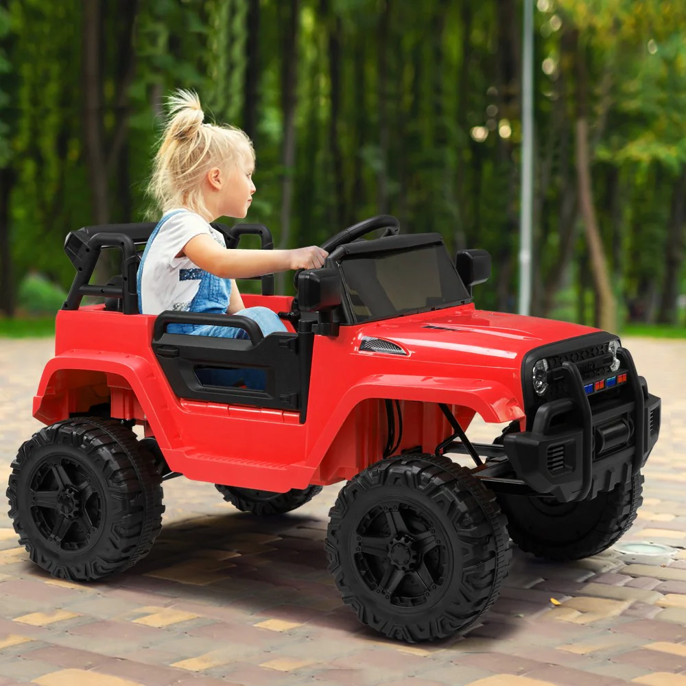 12V Electric Kids Ride-On Truck with Remote Control and 2-Speed Settings - Image 3