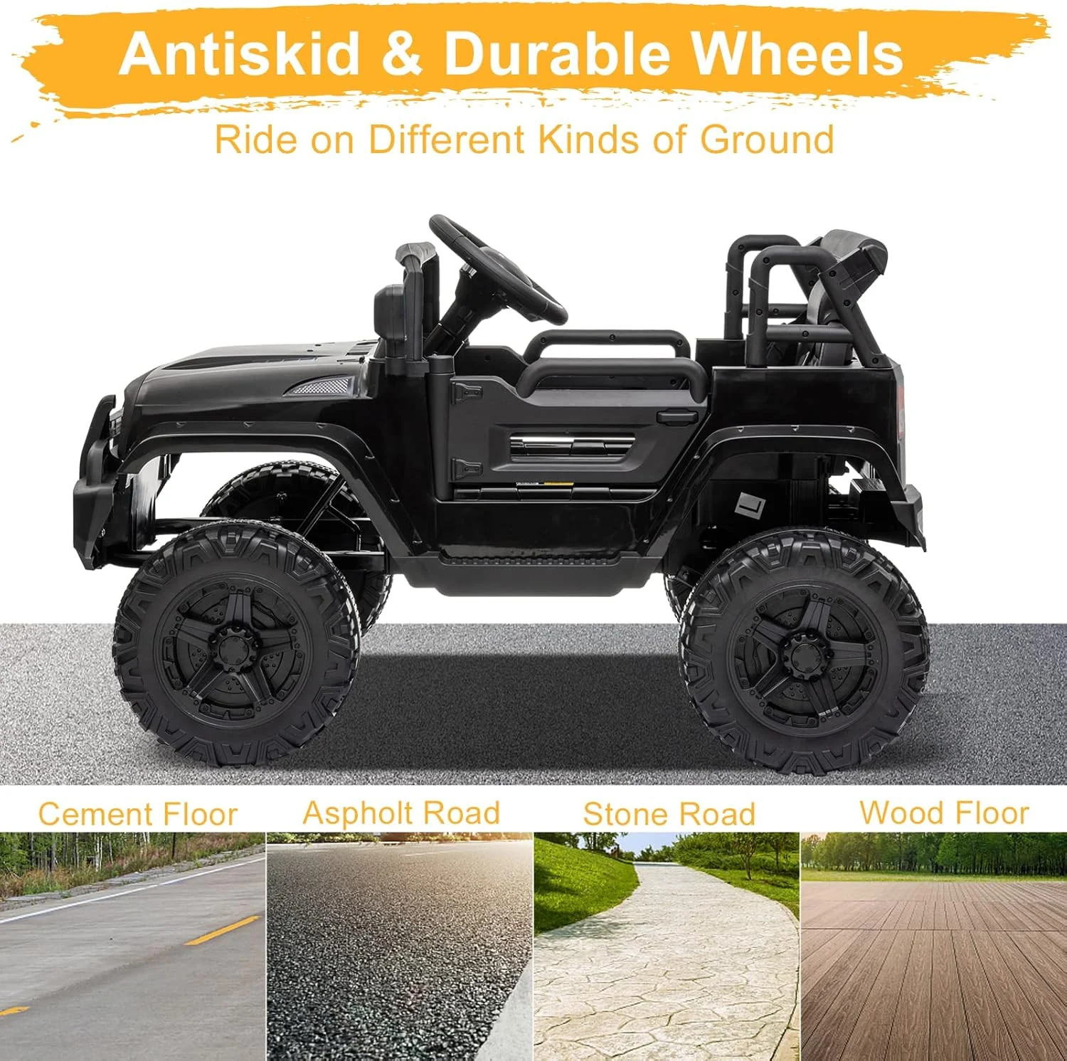 Kids Electric Ride-On Truck with 2.4G Remote Control and 12V Battery Motor - Image 8