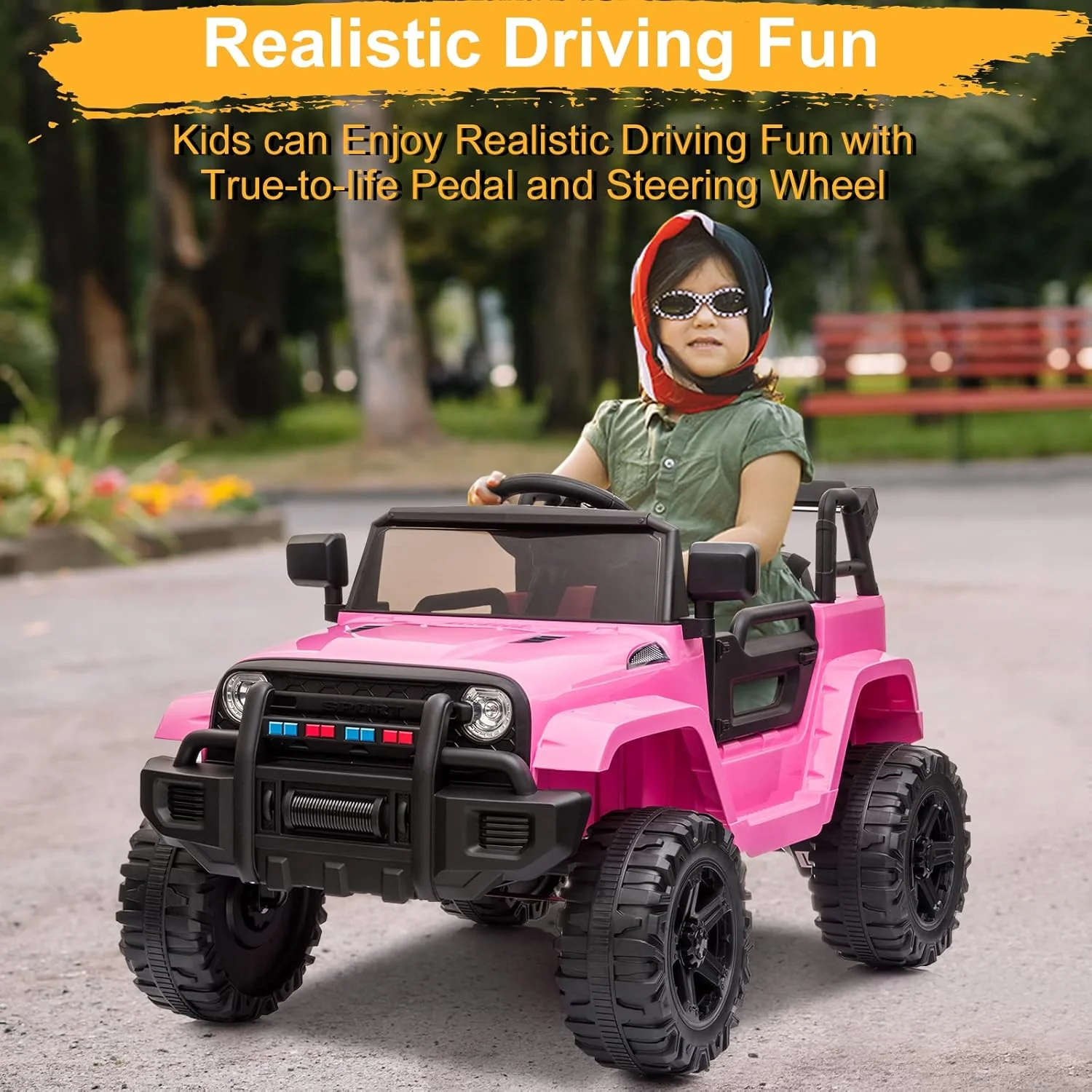 12V Kids Electric Ride-On Truck with 2.4G Remote Control - Image 2