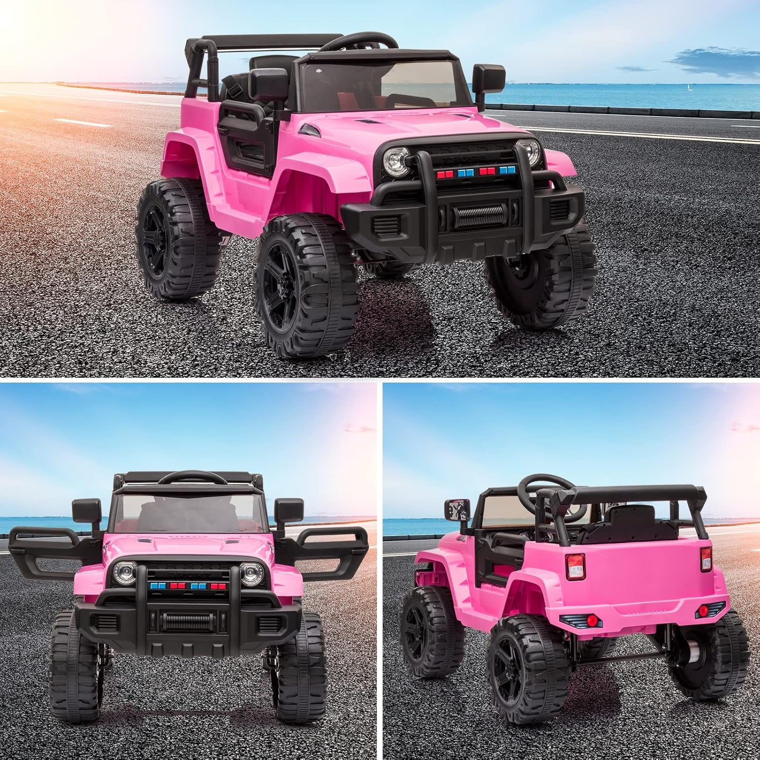 12V Kids Electric Ride-On Truck with 2.4G Remote Control - Image 9