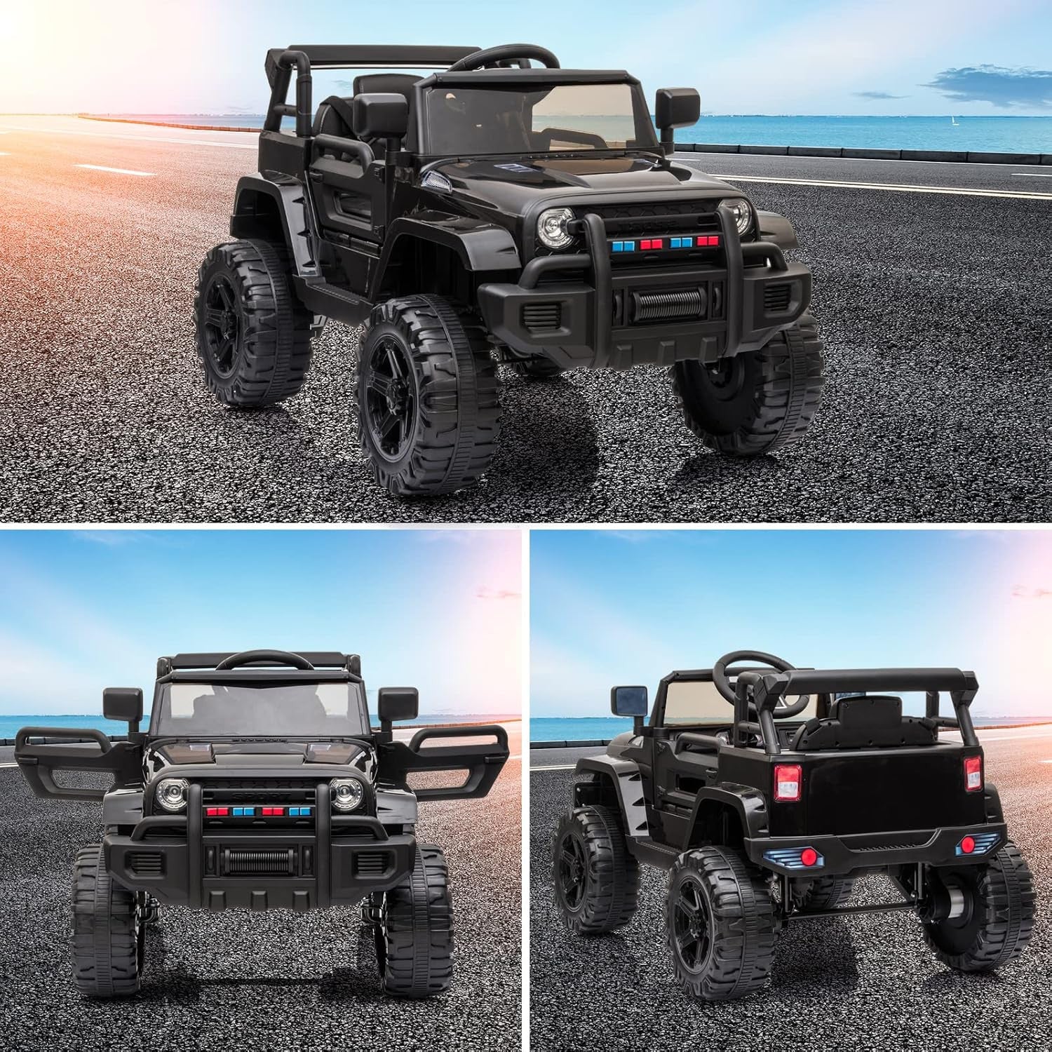 12V Kids Electric Ride-On Truck with 2.4G Remote Control - Image 9