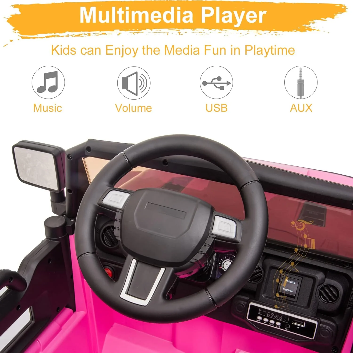 12V Kids Electric Ride-On Truck with 2.4G Remote Control - Image 5