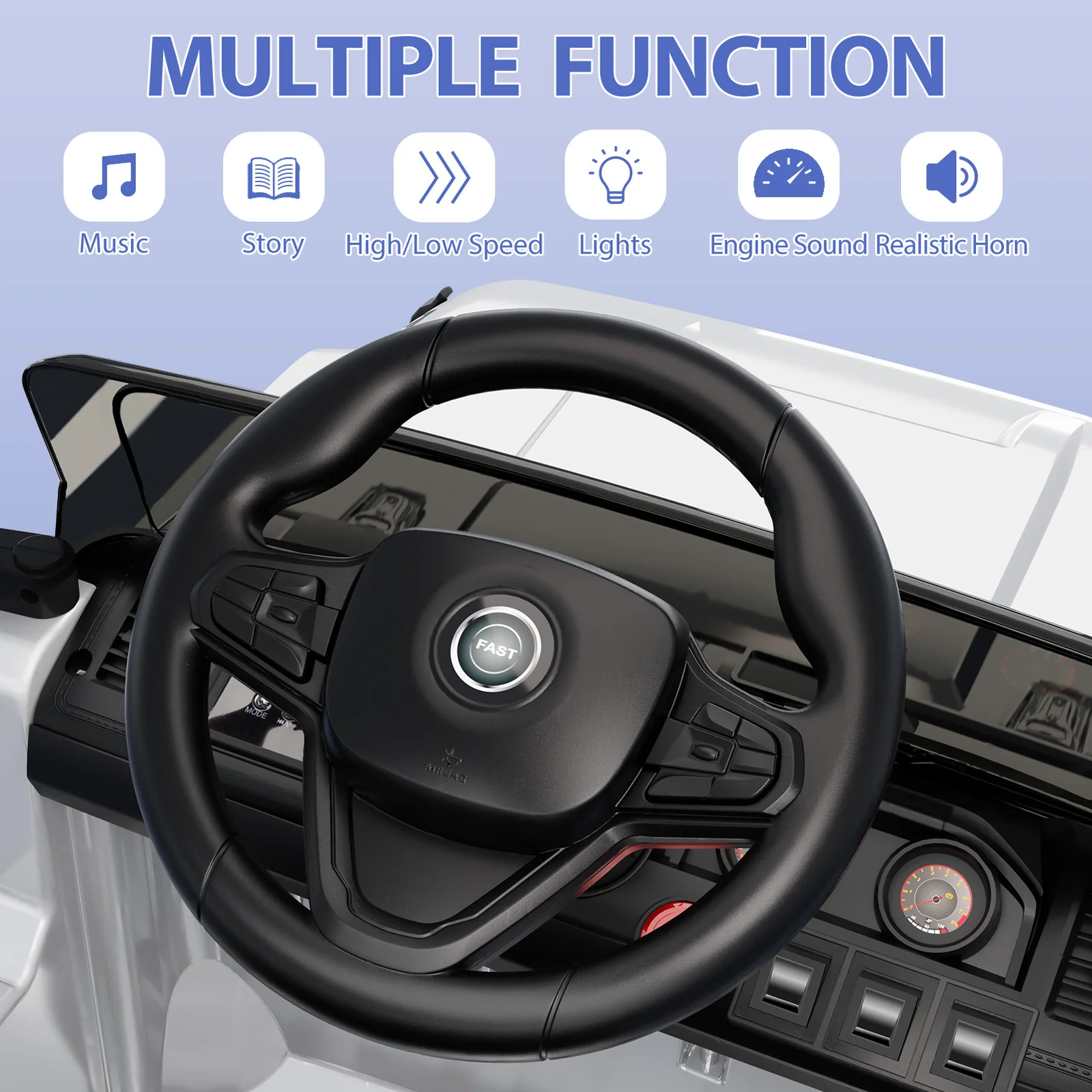 12V 70W Electric Ride-On Truck Car for Kids with Remote Control - Image 21