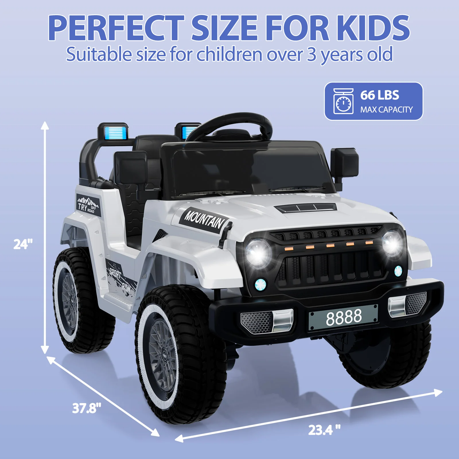 12V 70W Electric Ride-On Truck Car for Kids with Remote Control - Image 24
