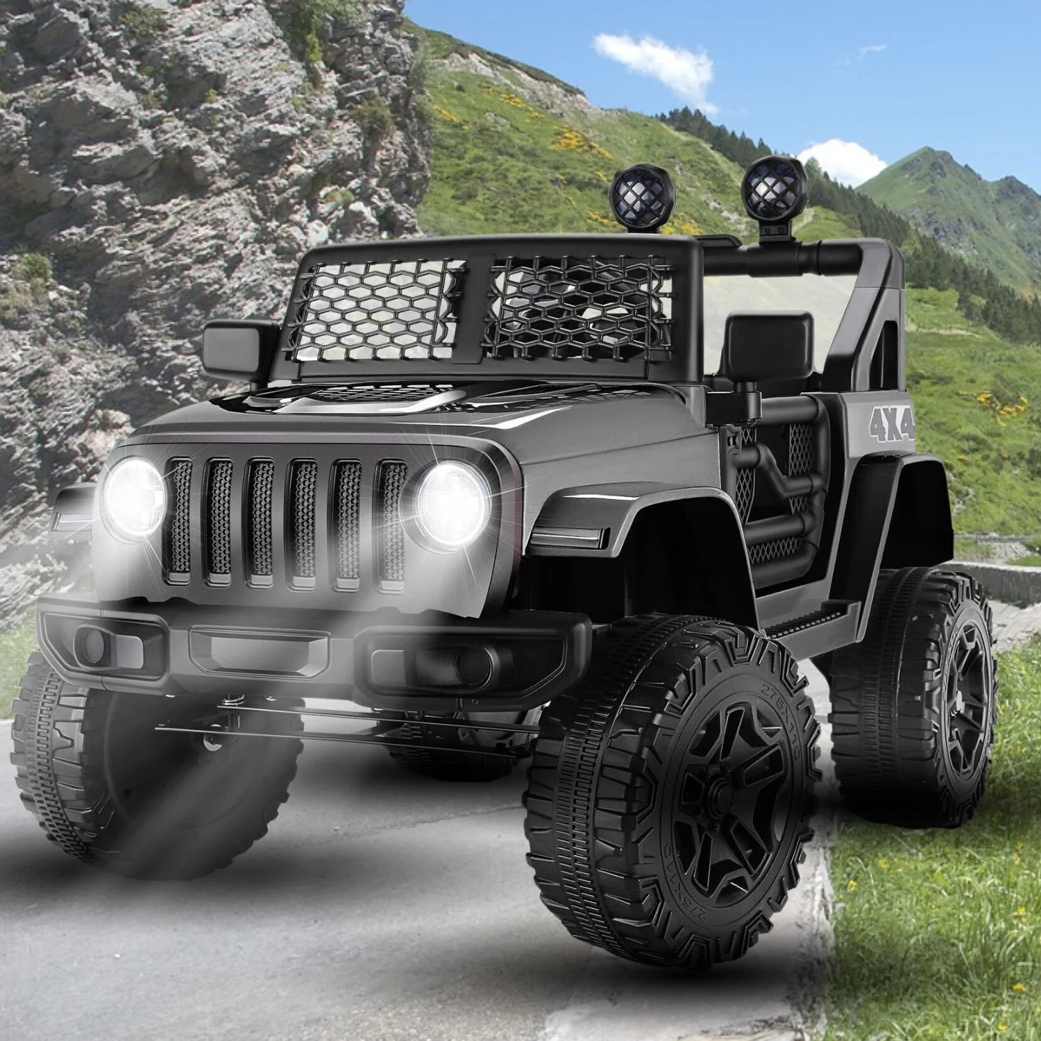 12V Battery-Powered Kids Ride-On Electric Truck Car with Remote Control - Image 2