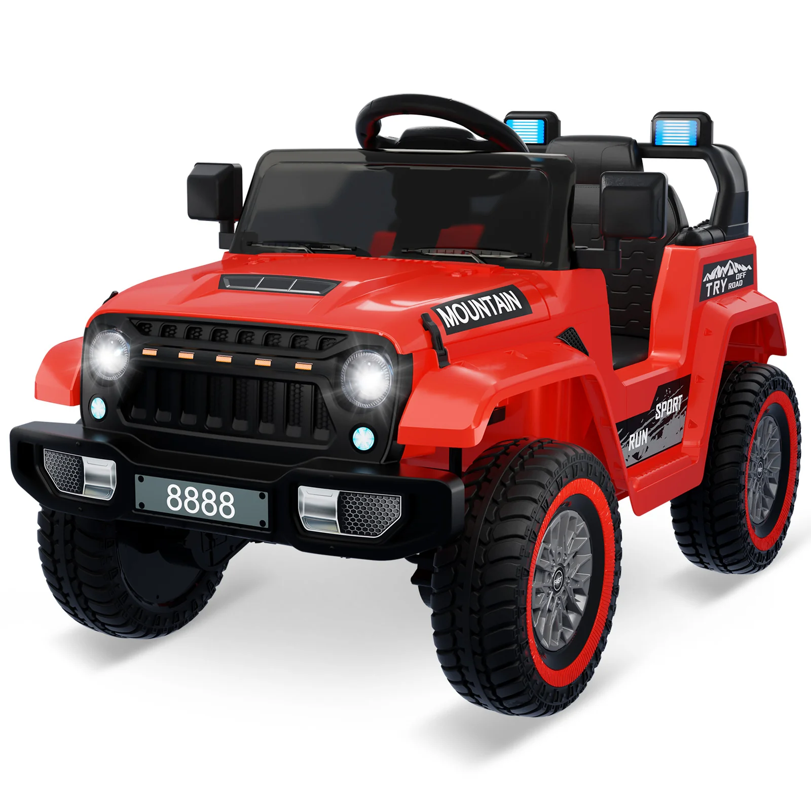 12V Battery-Powered Kids Ride-On Electric Truck Car with Remote Control Toy - Image 8