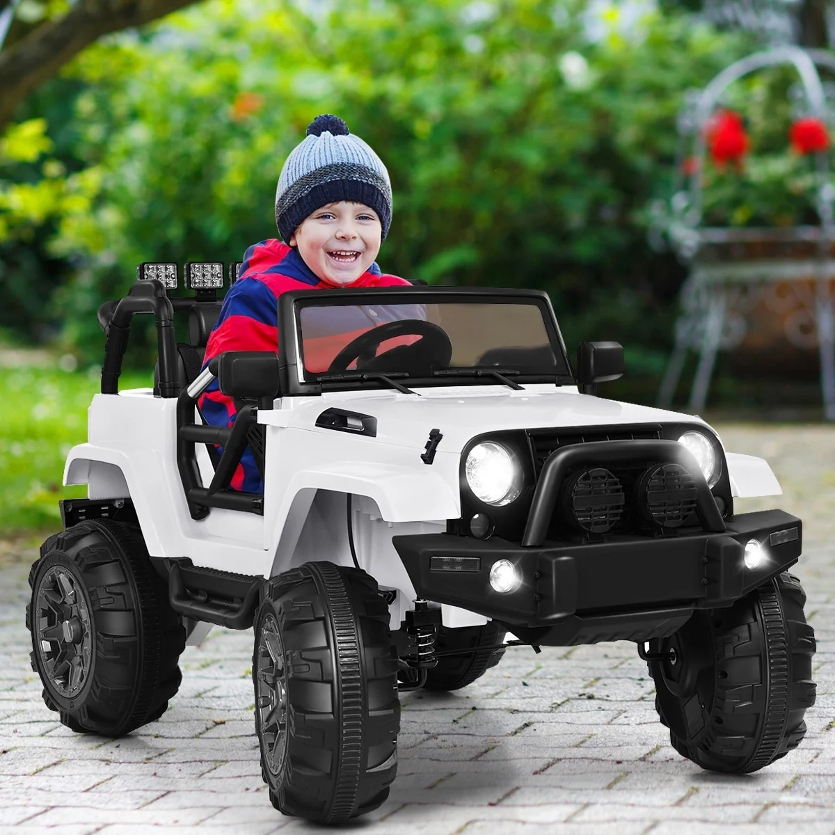Kids Ride-On Truck Car with Remote Control, MP3 Music, and LED Lights - Image 3